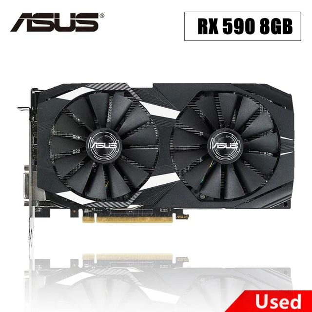 2024 Used ASUS Graphics Cards AMD RX 590 8GB GDDR5 256Bit