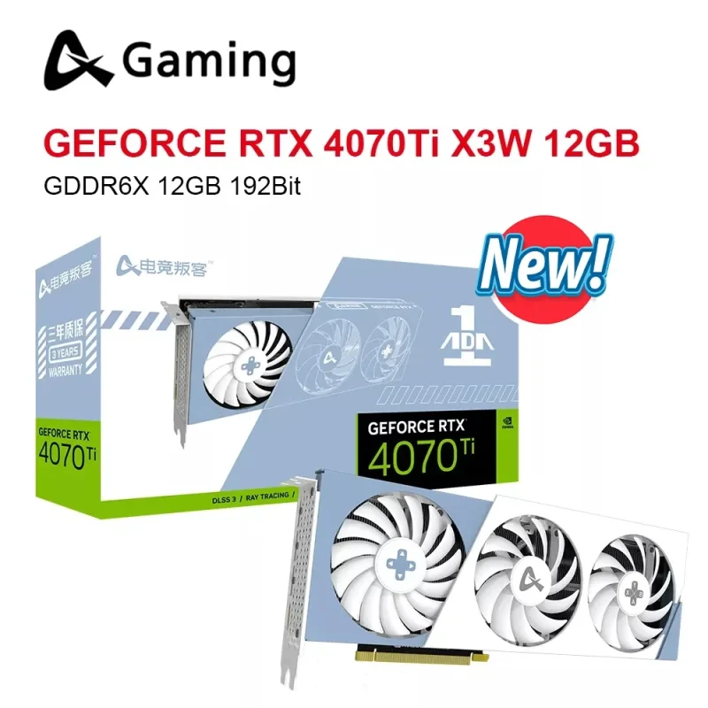 USED AX GAMING RTX 4070Ti Graphic Card Video Cards placa de vídeo Nvidia GDDR6X