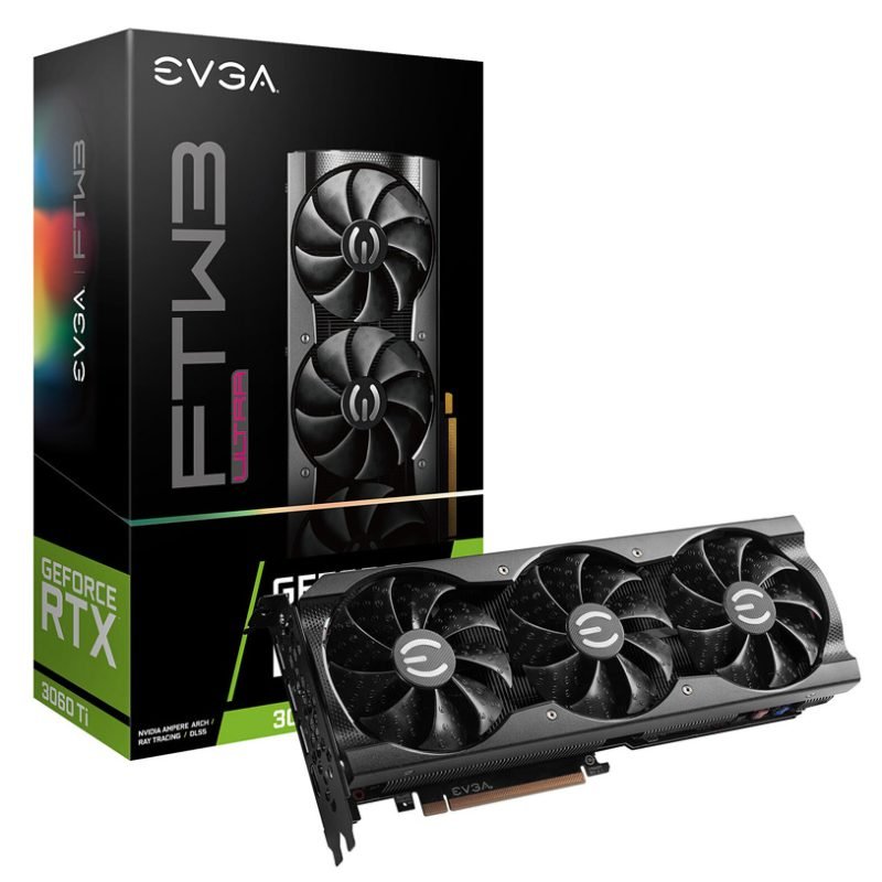 USED EVGA GeForce RTX 3060 XC BLACK GAMING 12GB GDDR6 Graphics Card