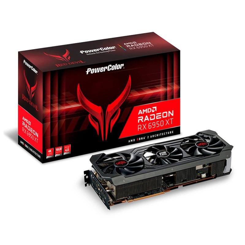 USED PowerColor Radeon RX 6950 XT 16GB Red Devil GDDR6 Video Graphics Card GPU